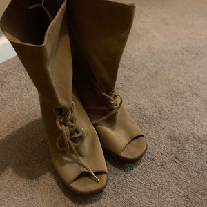 Michael kors open toe boot